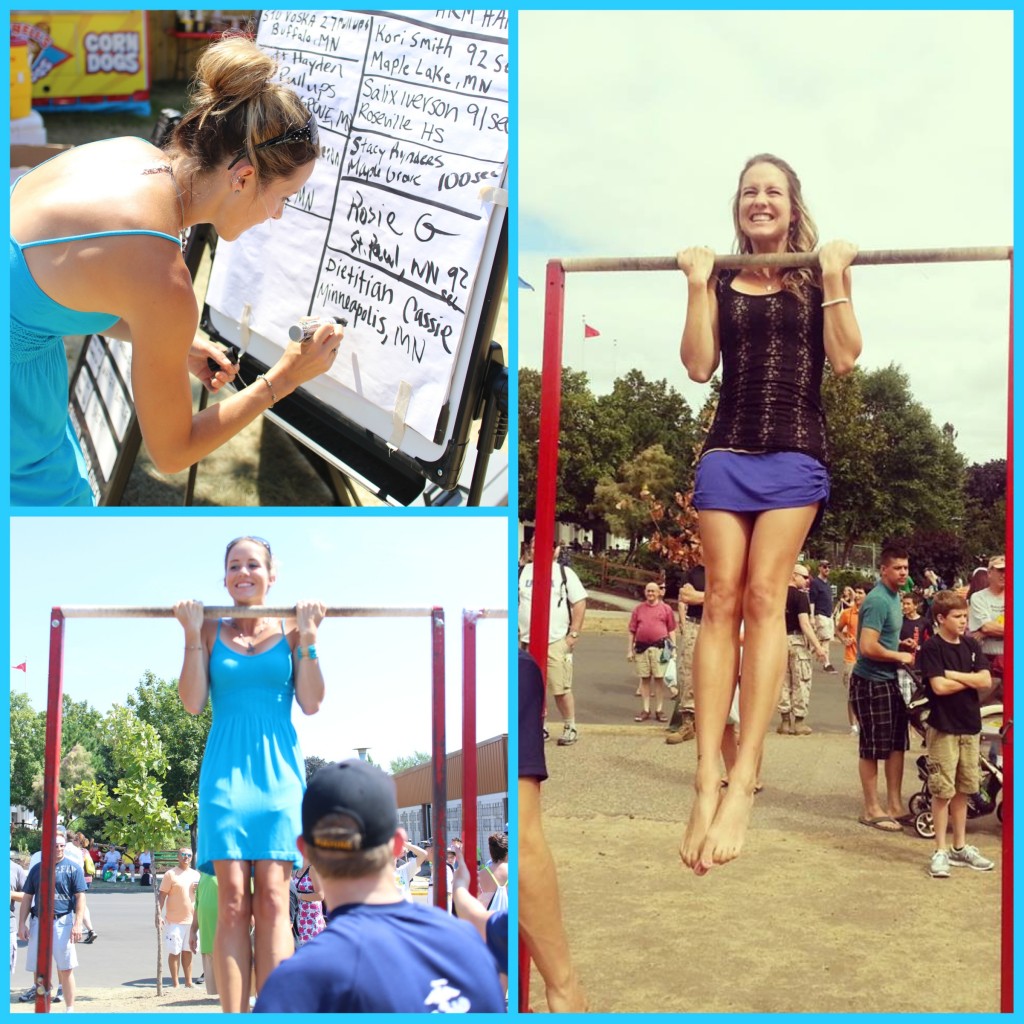 Pullups at Marine Booth